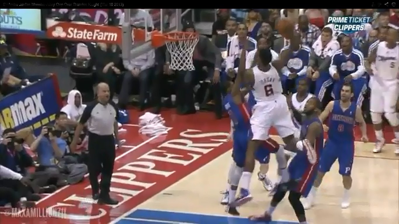 DeAndre Jordan Dunk Over Brandon Knight (Dunk of the year)
